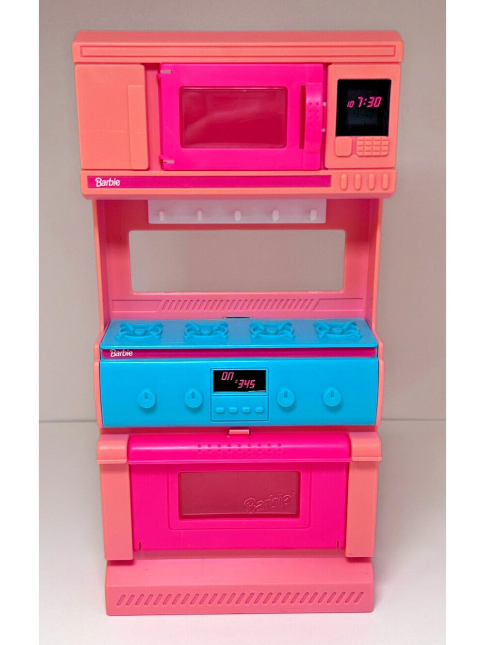 Vtg Mattel Barbie House Furniture 1994 Kitchen Microwave Oven Stove Range Doors